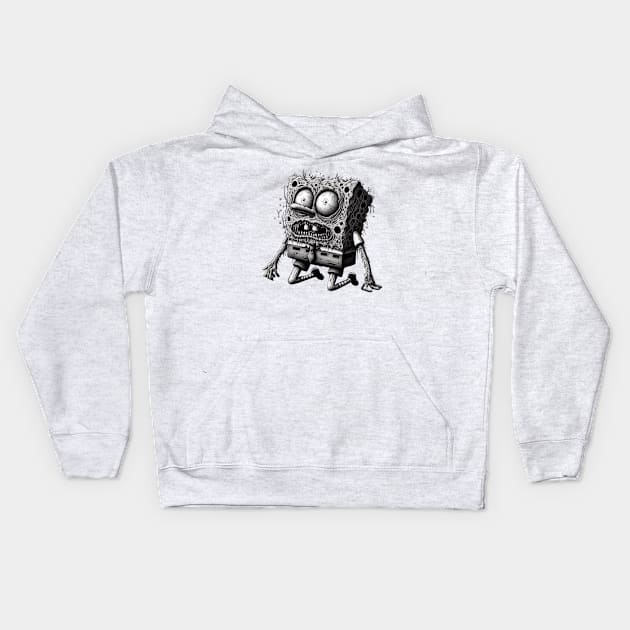 Zombie Spongebob 2 Kids Hoodie by AlmostMaybeNever